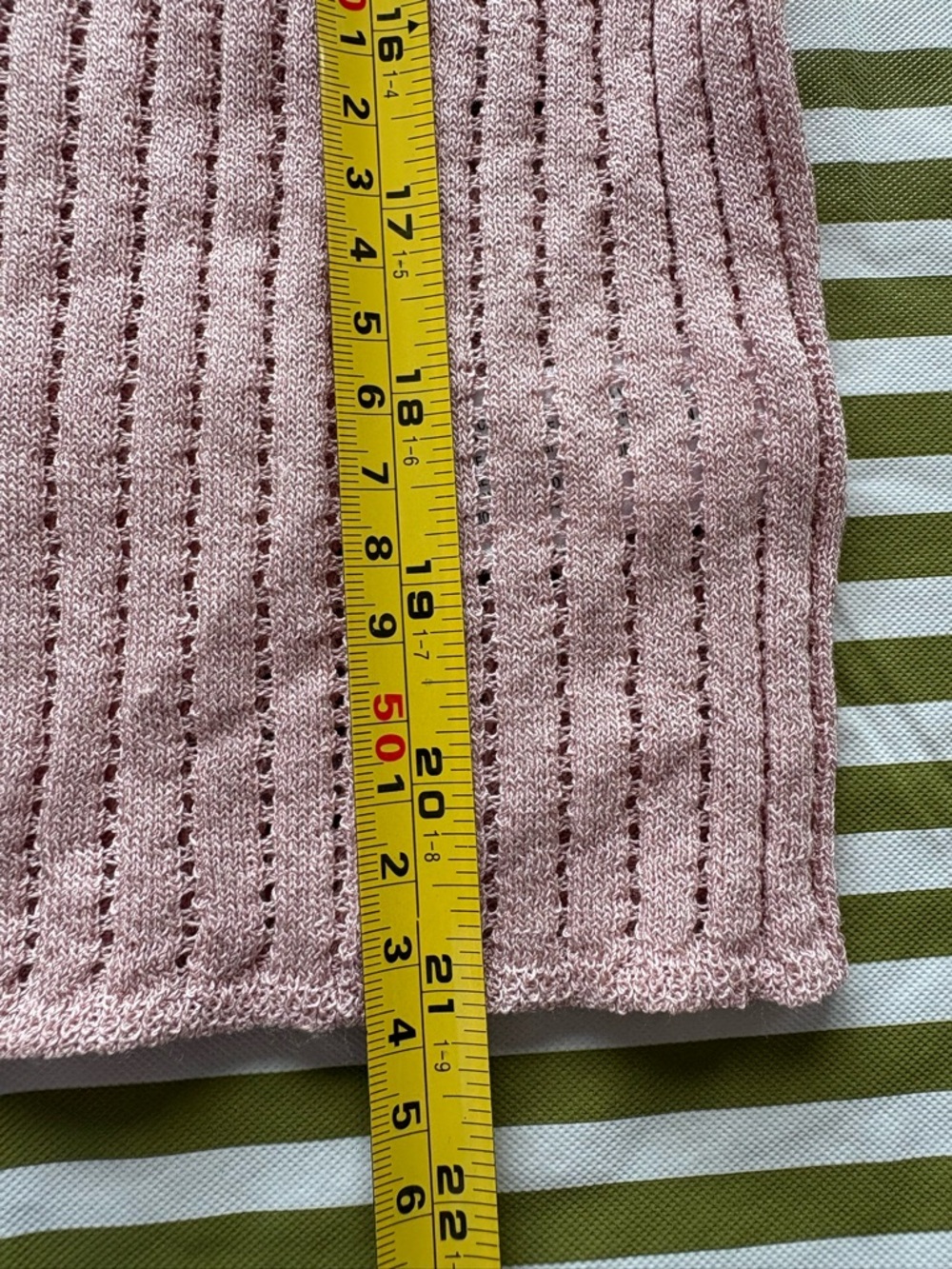 Pink Ribbed V-Neck Button Cardigan Sweater - Picture 6 of 6
